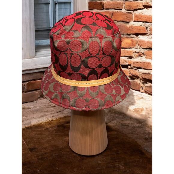 NWOT Y2K Coach Signature Canvas Bucket Hat Size - P/S - Picture 3 of 5